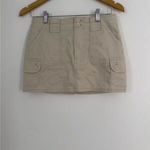 Tan Mini Cargo Skirt RSQ
